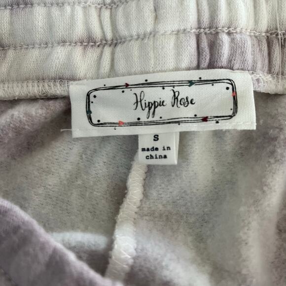 Hippie Rose Mauve Sand Tie Dye Drawstring Pull On Sweat Shorts Junior Small NWT - Picture 4 of 13